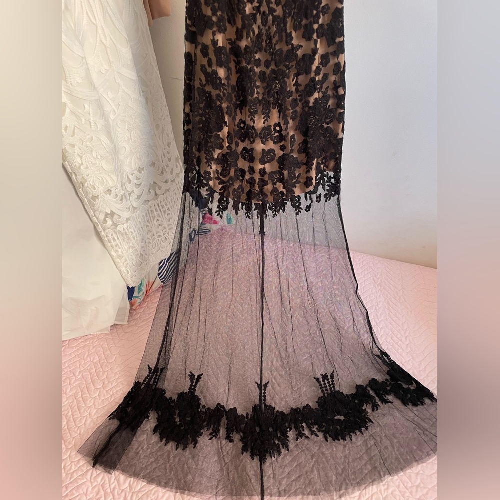 For Love & Lemons Black Lace & Mesh See Through Dress! Gorgeous one. - Picture 3 of 7